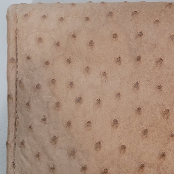 Ostrich Leather Women's Tri-Fold Wallet - Picture 10 of 11